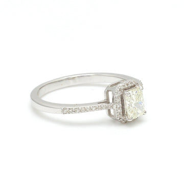 Diamond Radiant Cut Halo Diamond Ring