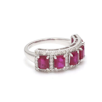 Ruby Five Stone Ring